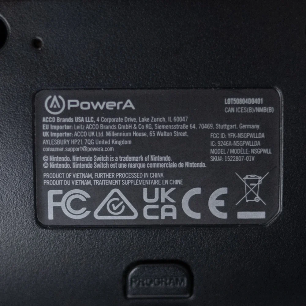 PowerA Enhanced Wireless Controller Lumectra Nintendo Switch NSGPWLL 1522807